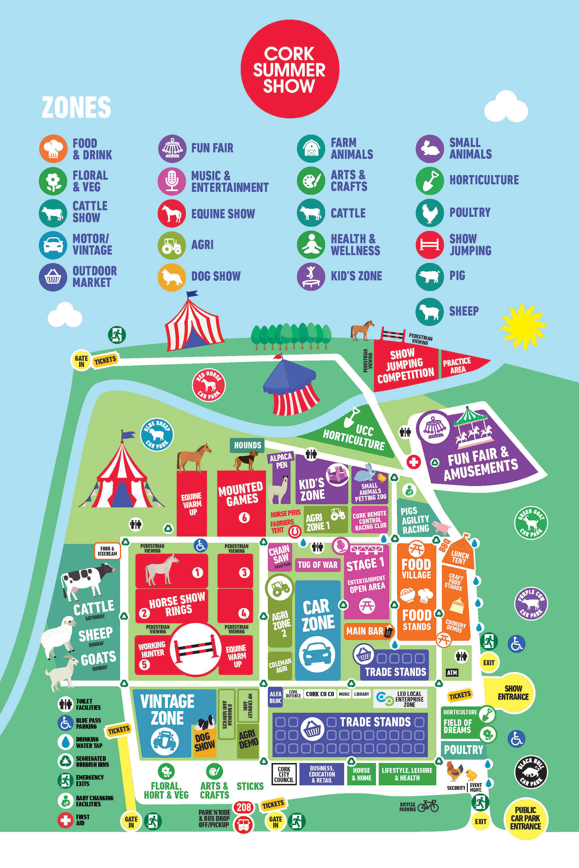 Cork Summer Show Map 2024